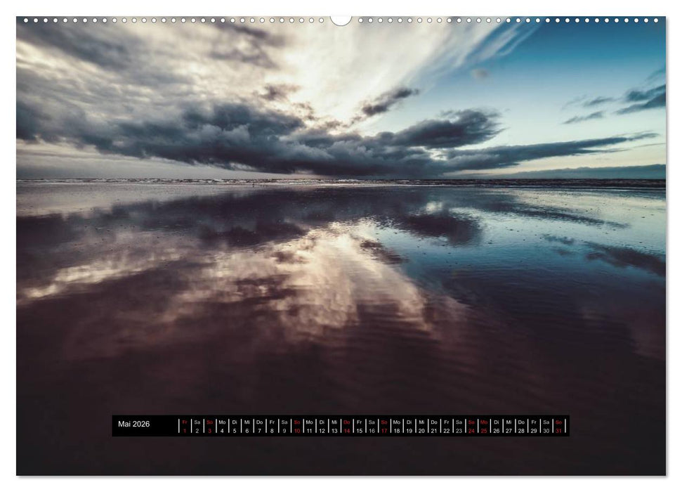 Abendlicht über der Nordsee (CALVENDO Wandkalender 2026)
