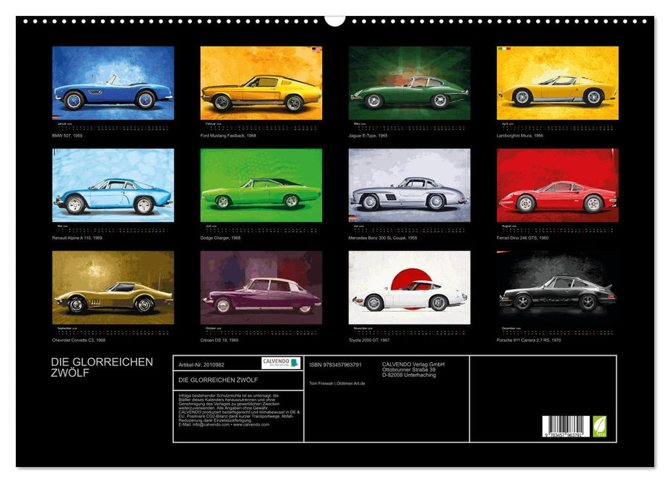 DIE GLORREICHEN ZWÖLF (CALVENDO Wandkalender 2026)