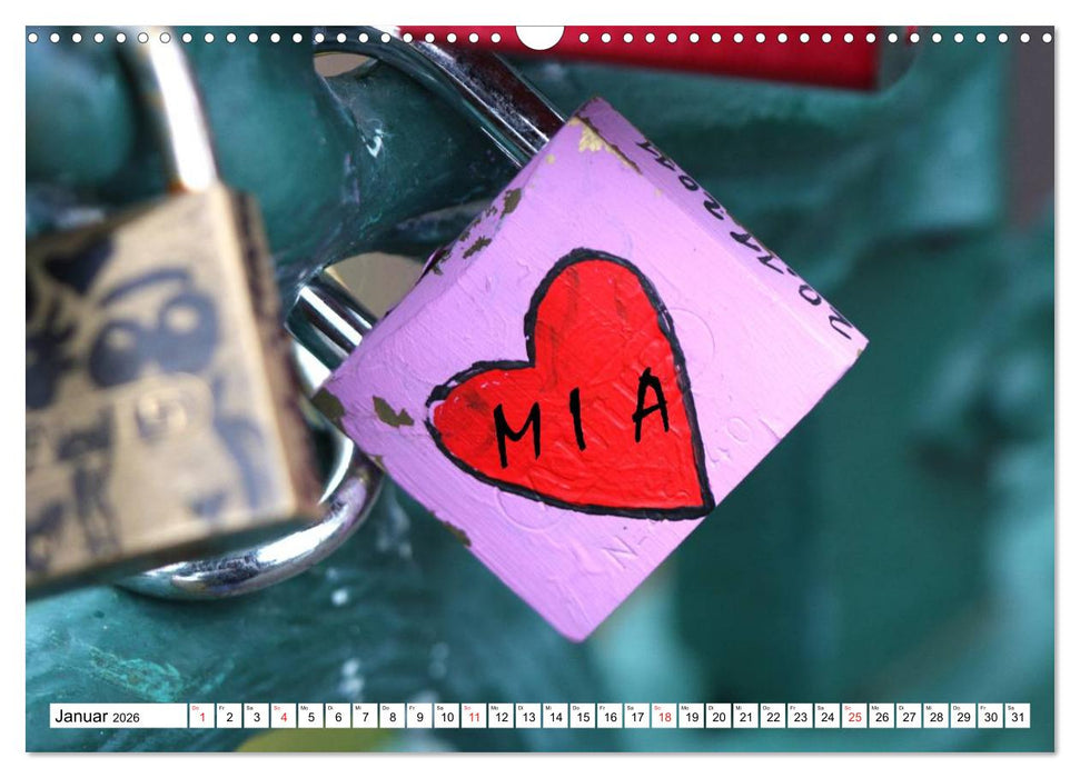 MIA - Namenskalender (CALVENDO Wandkalender 2026)