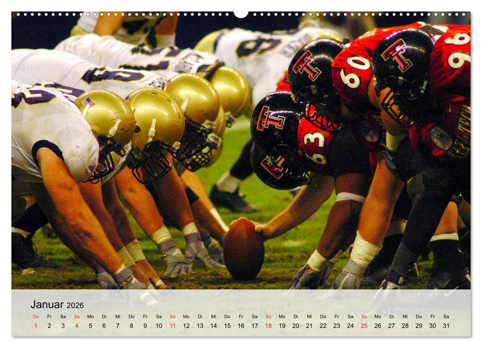 American Football. Nichts für Feiglinge! (CALVENDO Premium Wandkalender 2026)
