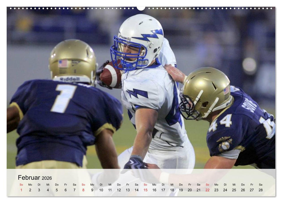 American Football. Nichts für Feiglinge! (CALVENDO Premium Wandkalender 2026)