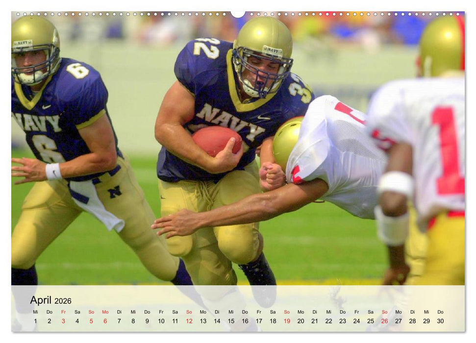 American Football. Nichts für Feiglinge! (CALVENDO Premium Wandkalender 2026)