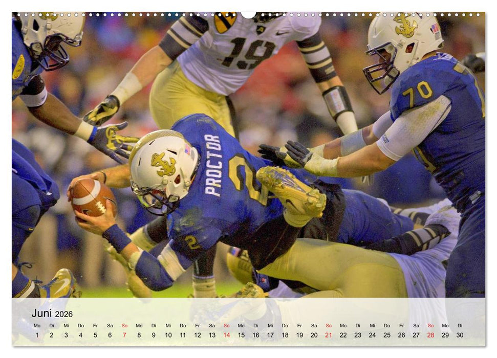 American Football. Nichts für Feiglinge! (CALVENDO Premium Wandkalender 2026)