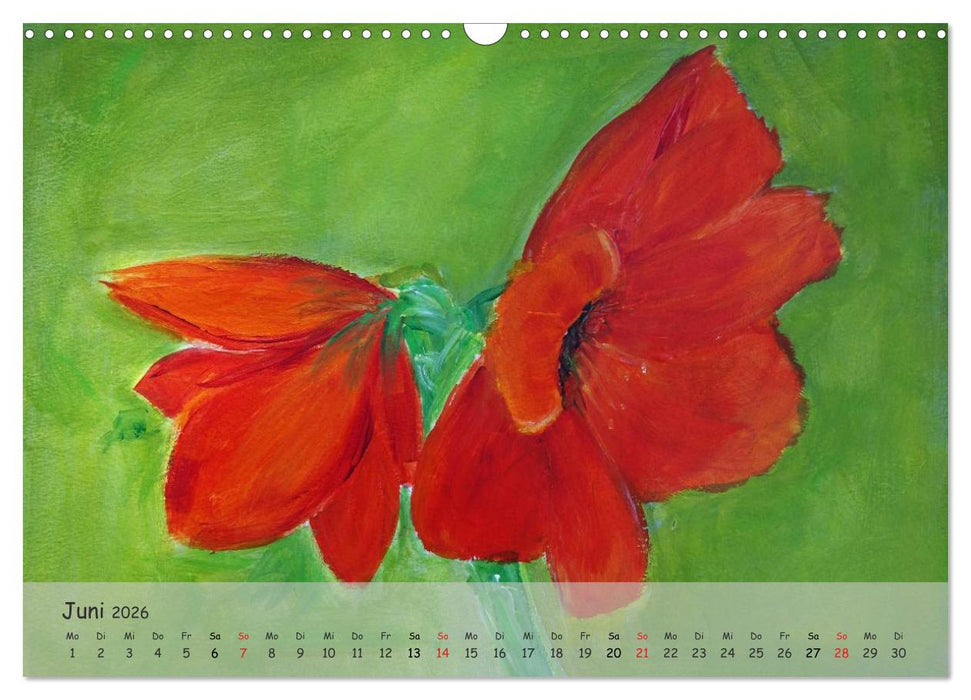 Swinging Flowers (CALVENDO Wandkalender 2026)