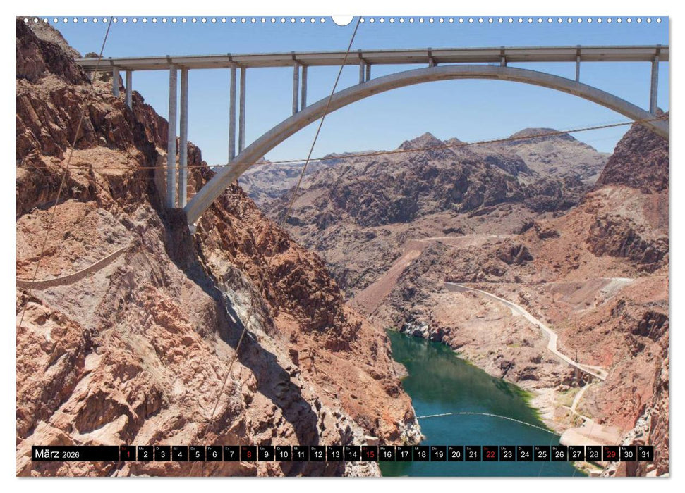 Der Hoover Staudamm (CALVENDO Premium Wandkalender 2026)
