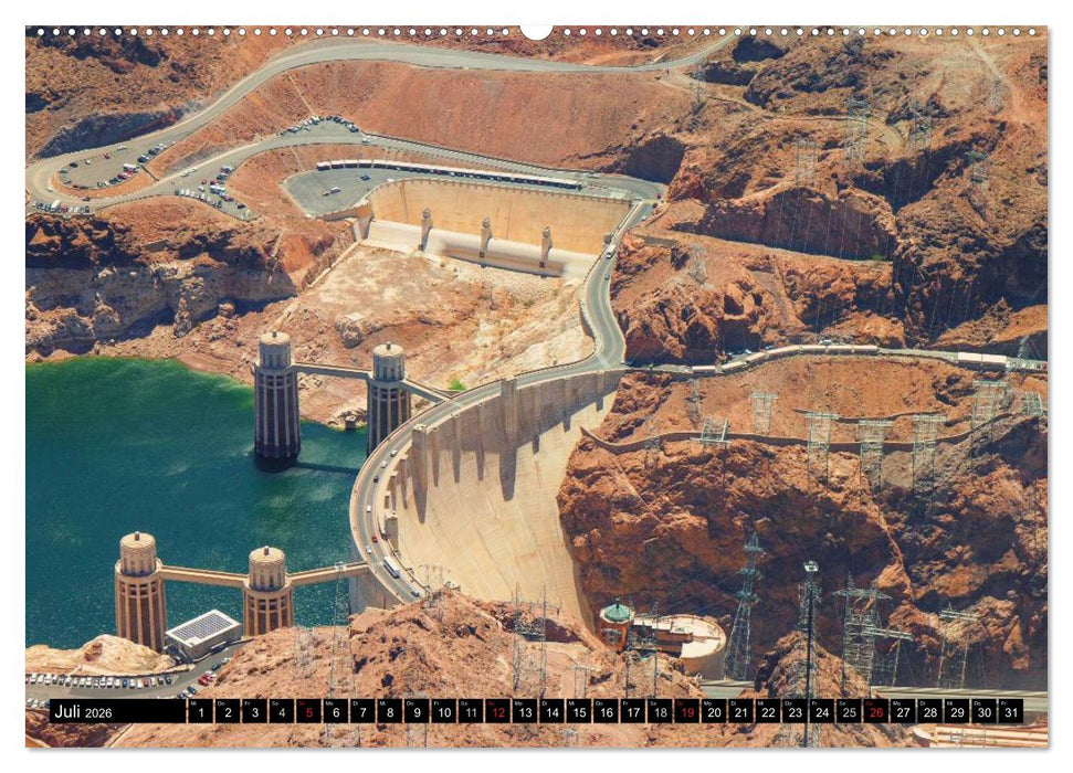 Der Hoover Staudamm (CALVENDO Premium Wandkalender 2026)