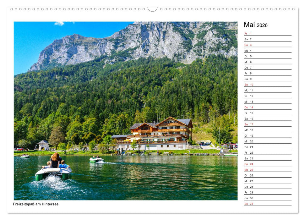Servus im Bergsteigerdorf Ramsau (CALVENDO Premium Wandkalender 2026)