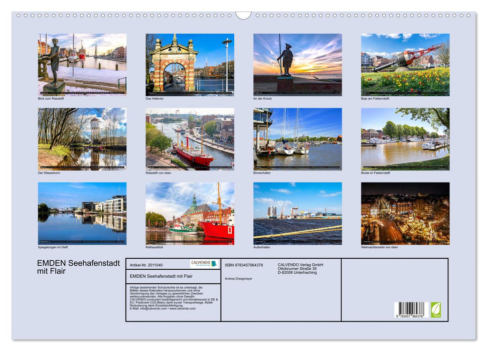 EMDEN Seehafenstadt mit Flair (CALVENDO Wandkalender 2026)