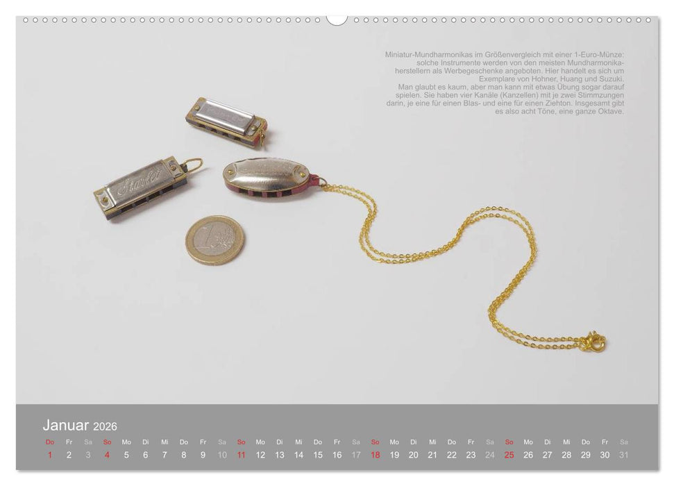 Mundharmonikas im Blickpunkt (CALVENDO Wandkalender 2026)