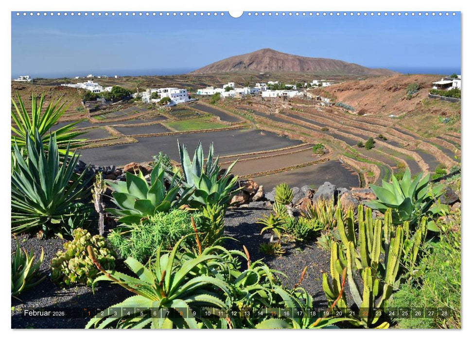 Lanzarote. Wunderwelt der Feuerberge (CALVENDO Premium Wandkalender 2026)
