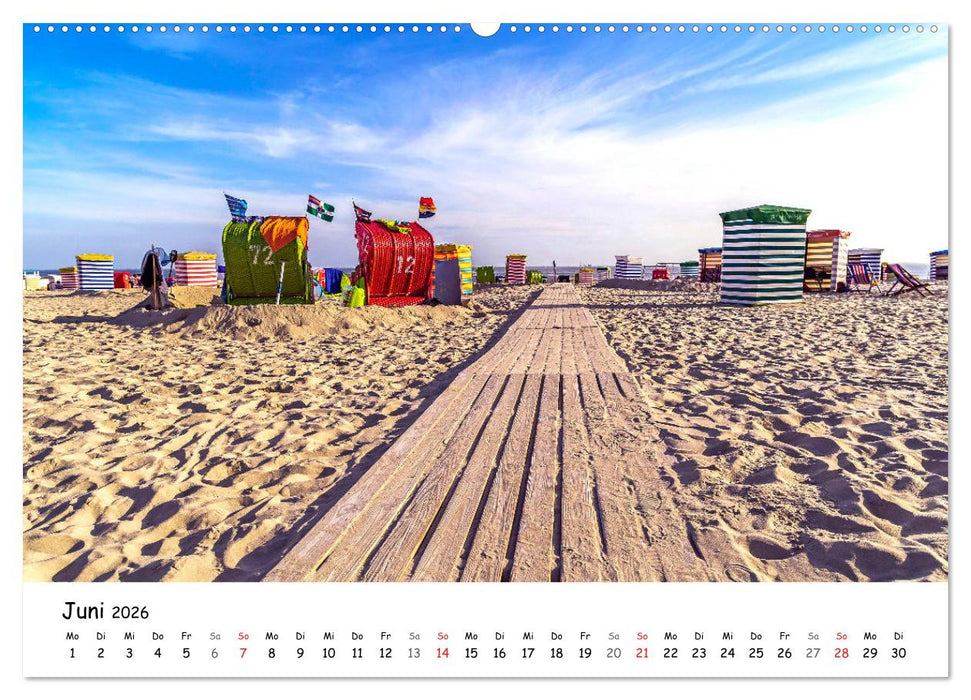 Borkum, bezaubernde Nordseeinsel (CALVENDO Premium Wandkalender 2026)