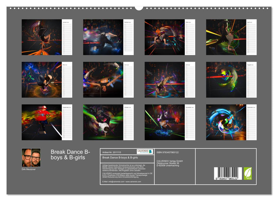 Break Dance B-boys & B-girls (CALVENDO Premium Wandkalender 2026)
