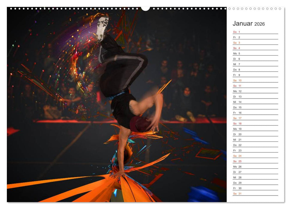 Break Dance B-boys & B-girls (CALVENDO Premium Wandkalender 2026)