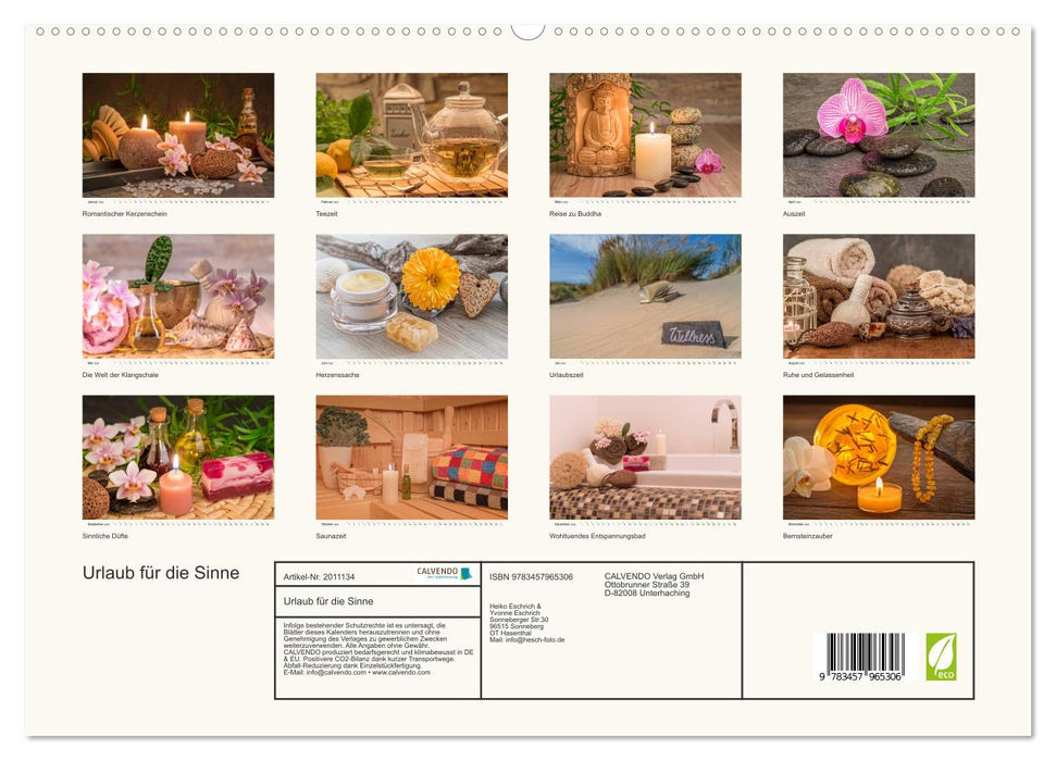 Urlaub für die Sinne (CALVENDO Premium Wandkalender 2026)