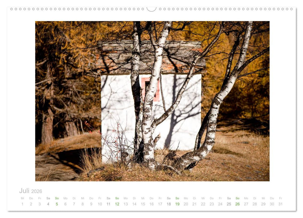 saas fee (CALVENDO Premium Wandkalender 2026)