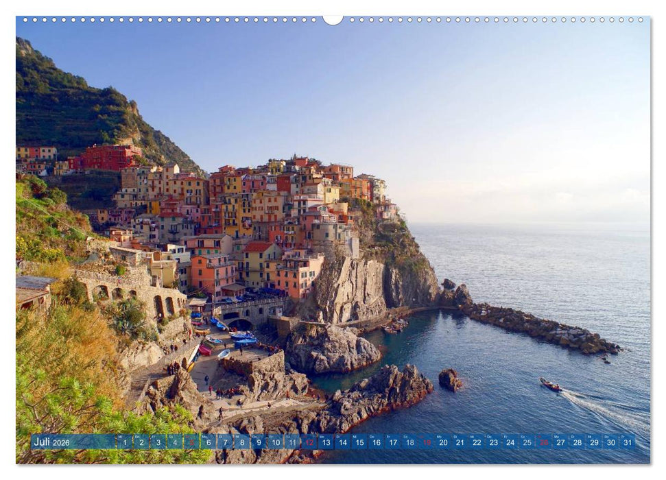 Wege durch die Cinque Terre (CALVENDO Premium Wandkalender 2026)