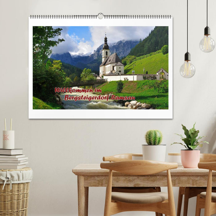Willkommen im Bergsteigerdorf Ramsau (CALVENDO Wandkalender 2026)
