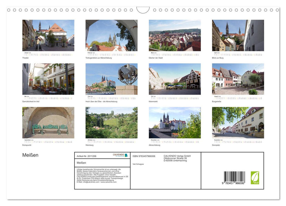 Meißen (CALVENDO Wandkalender 2026)