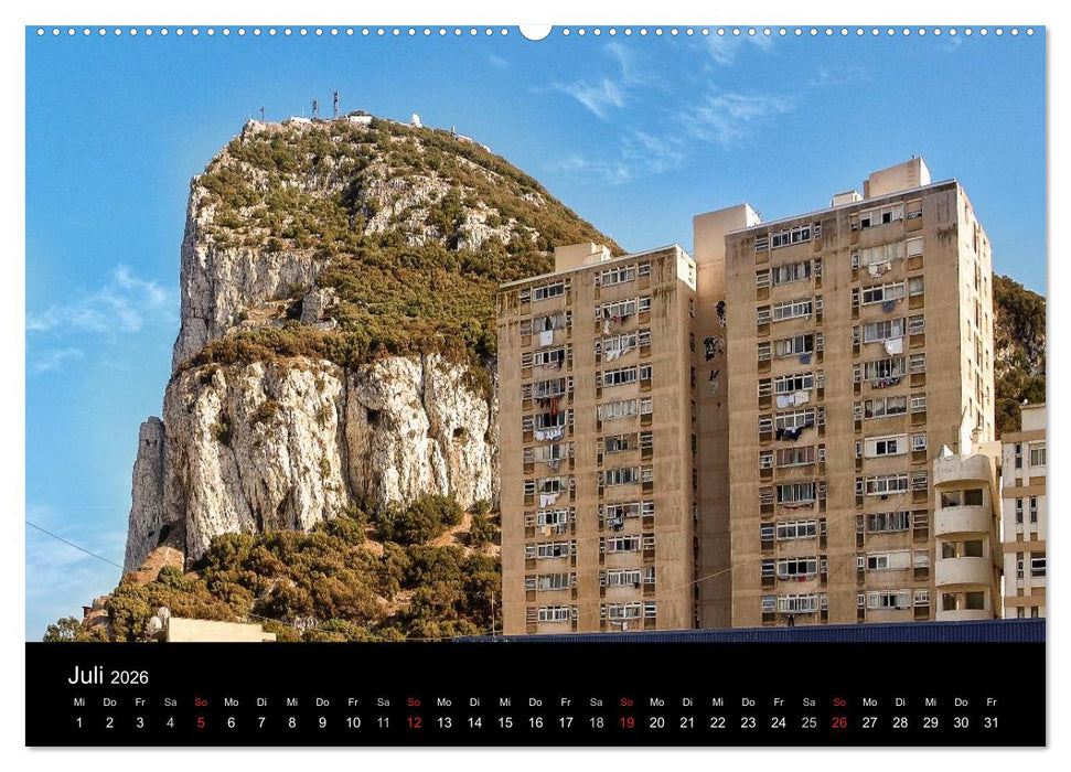 Gibraltar - der Affenfelsen (CALVENDO Premium Wandkalender 2026)
