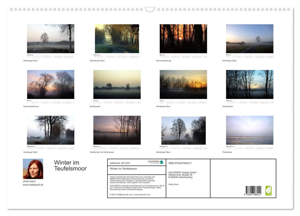Winter im Teufelsmoor (CALVENDO Wandkalender 2026)