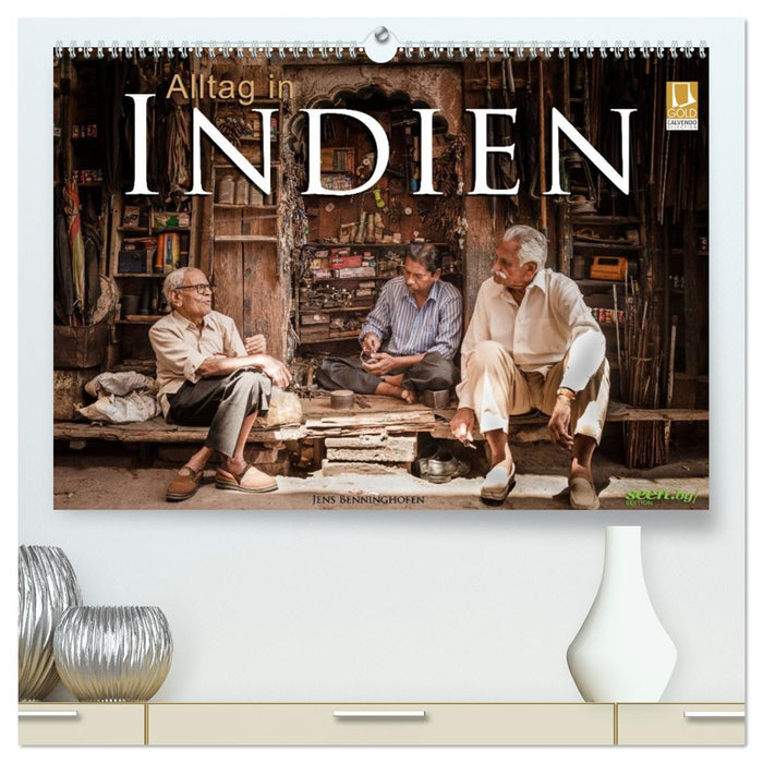 Alltag in Indien (CALVENDO Premium Wandkalender 2026)