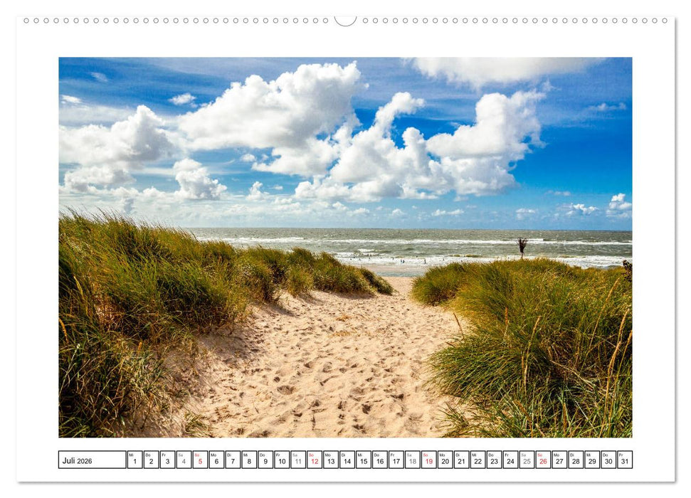 Sylt - Strandspaziergang (CALVENDO Premium Wandkalender 2026)