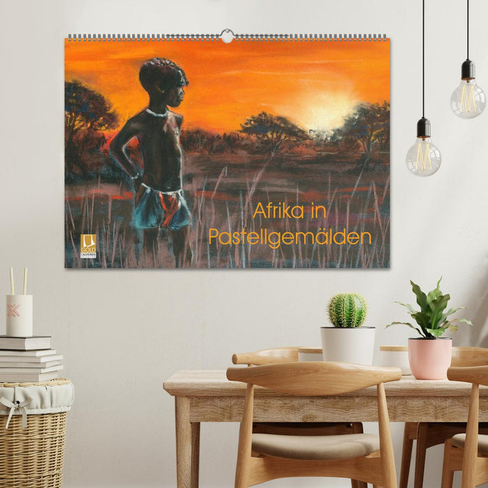 Afrika in Pastellgemälden (CALVENDO Wandkalender 2026)