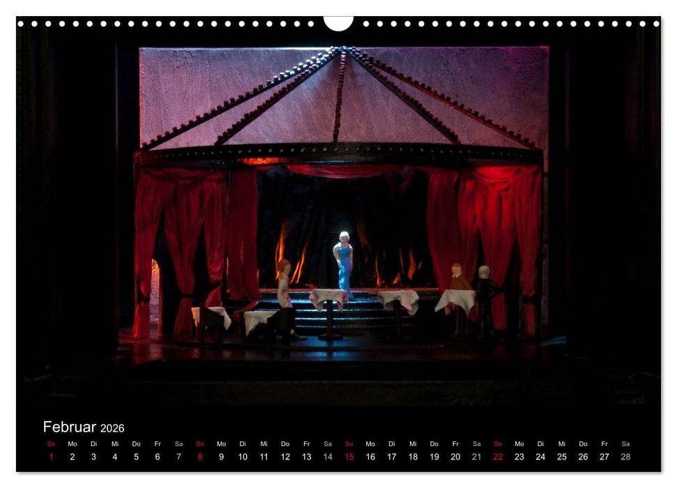 Bühnenbildmodelle (CALVENDO Wandkalender 2026)
