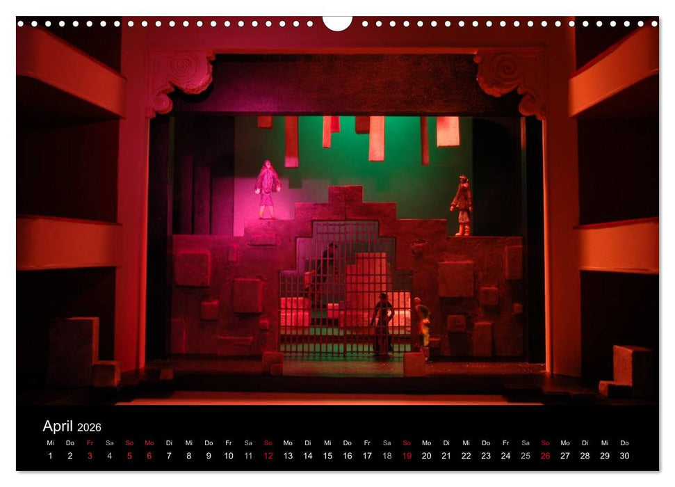 Bühnenbildmodelle (CALVENDO Wandkalender 2026)