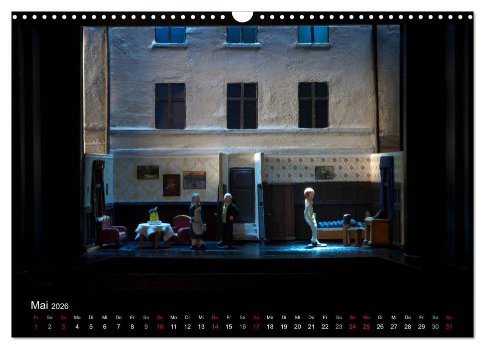 Bühnenbildmodelle (CALVENDO Wandkalender 2026)