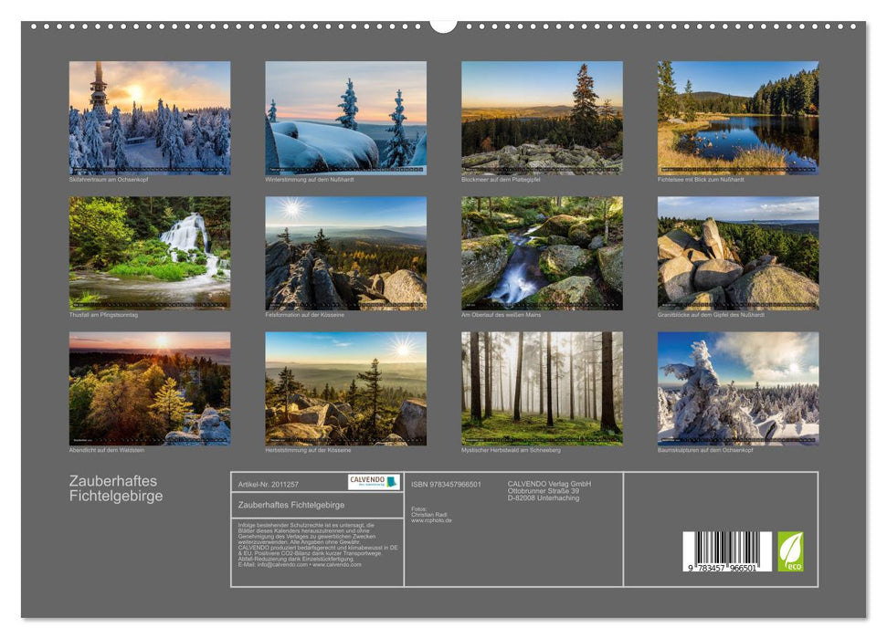 Zauberhaftes Fichtelgebirge (CALVENDO Premium Wandkalender 2026)