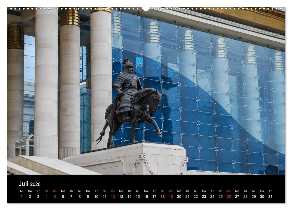 Mongolei - Zwischen Mittelalter und Moderne (CALVENDO Premium Wandkalender 2026)