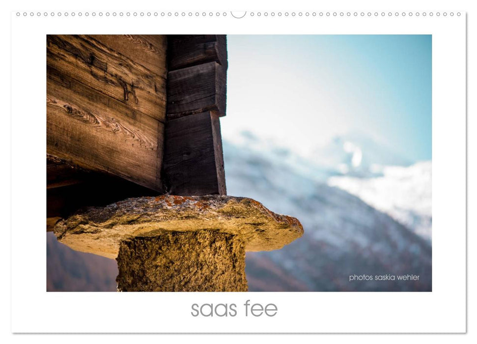 saas fee (CALVENDO Wandkalender 2026)