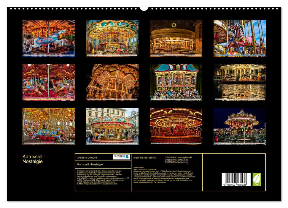 Karussell - Nostalgie (CALVENDO Premium Wandkalender 2026)