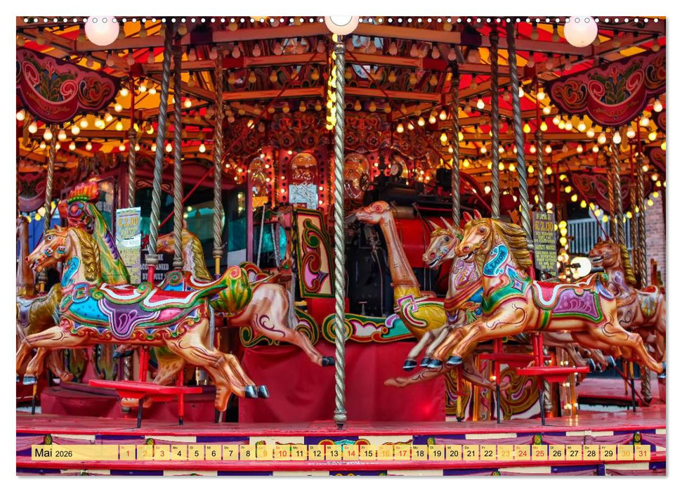Karussell - Nostalgie (CALVENDO Premium Wandkalender 2026)