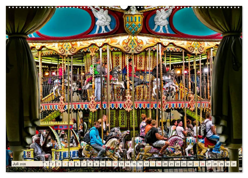 Karussell - Nostalgie (CALVENDO Premium Wandkalender 2026)