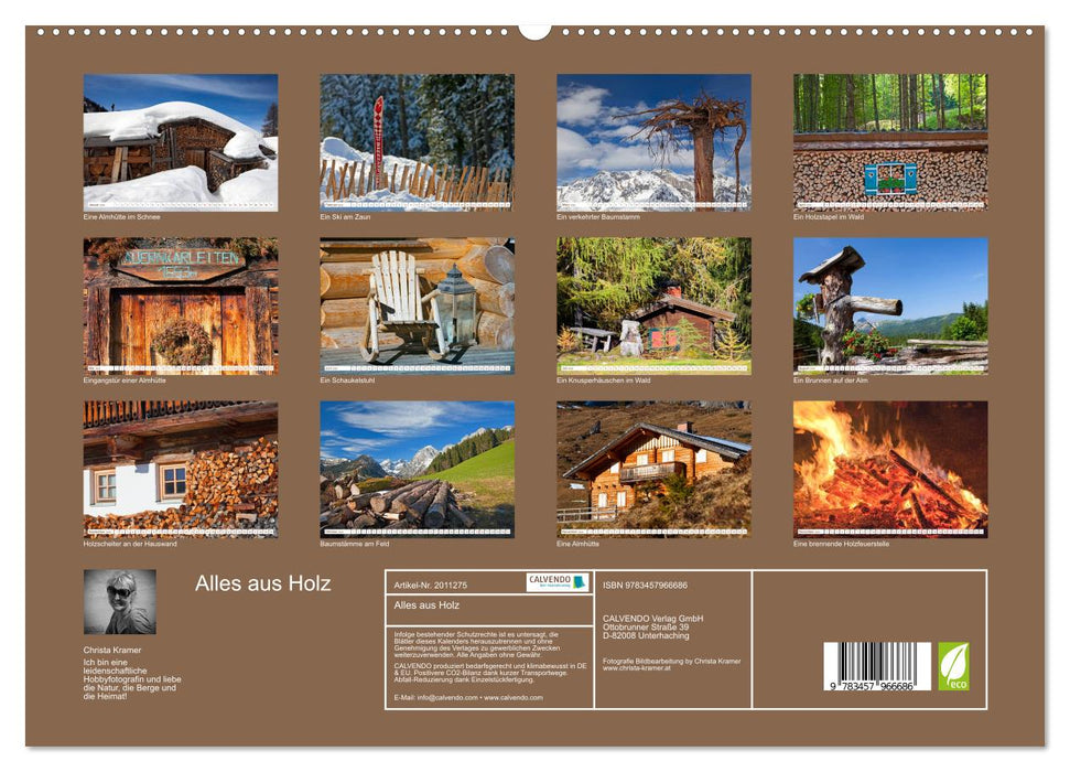 Alles aus Holz (CALVENDO Premium Wandkalender 2026)