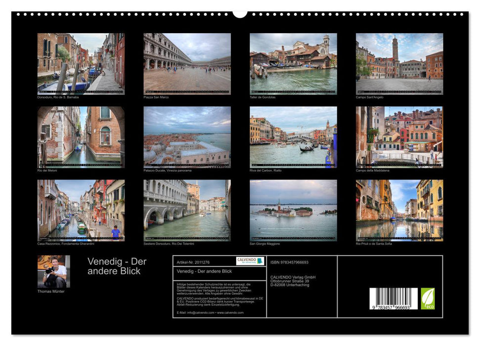 Venedig - Der andere Blick (CALVENDO Premium Wandkalender 2026)