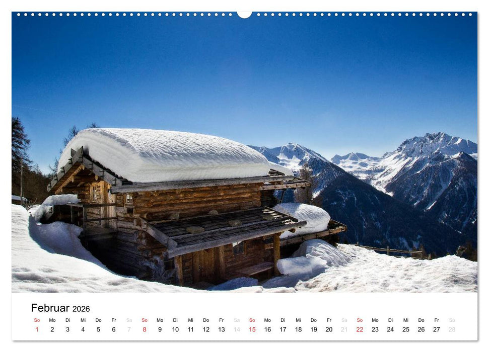 Almen im Ultental (CALVENDO Premium Wandkalender 2026)