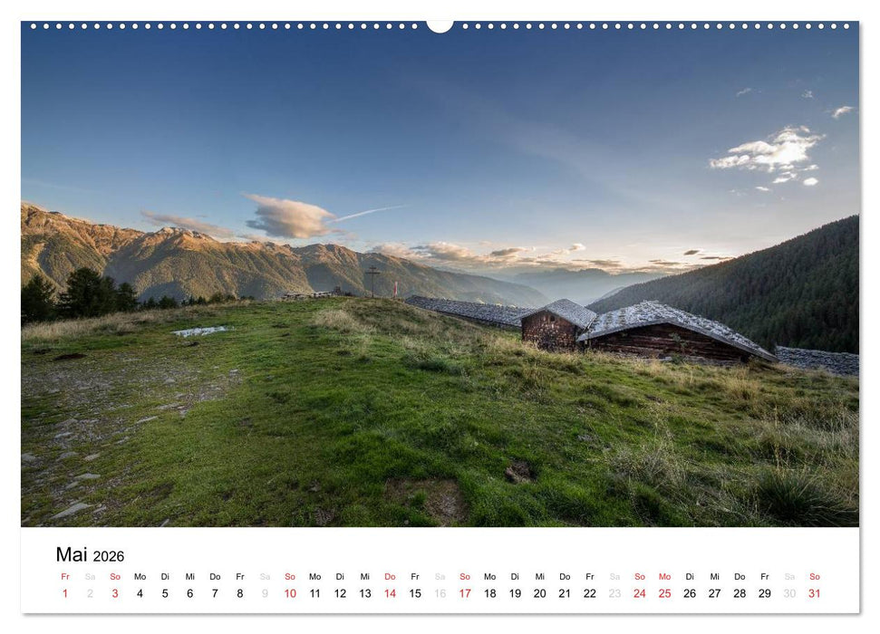 Almen im Ultental (CALVENDO Premium Wandkalender 2026)