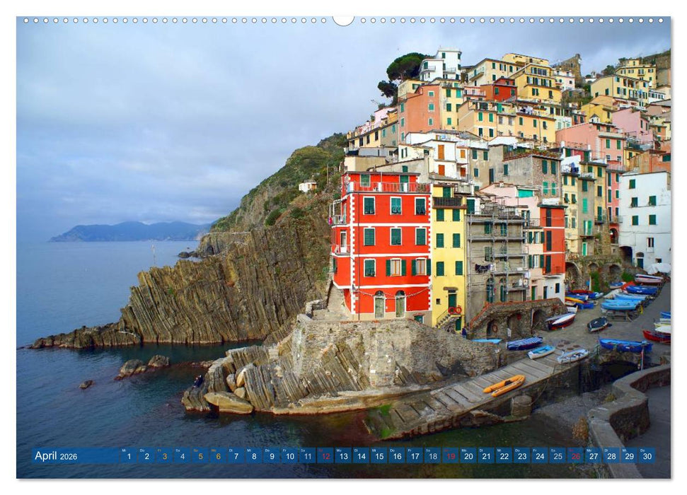 Wege durch die Cinque Terre (CALVENDO Wandkalender 2026)