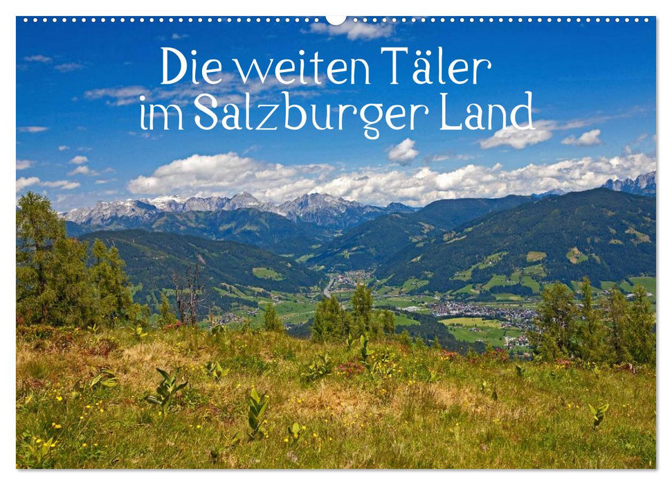 Die weiten Täler im Salzburger Land (CALVENDO Wandkalender 2026)