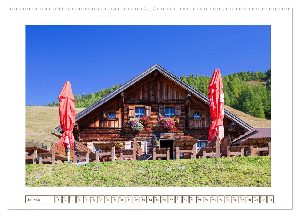 Idyllische Almhütten (CALVENDO Premium Wandkalender 2026)