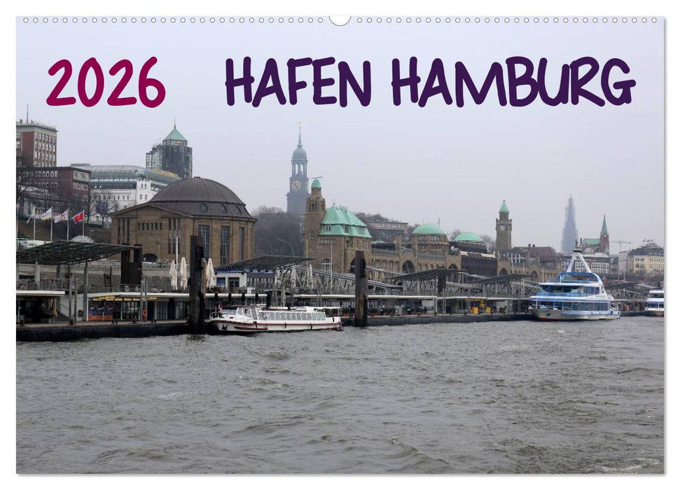 Hafen Hamburg 2026 (CALVENDO Wandkalender 2026)