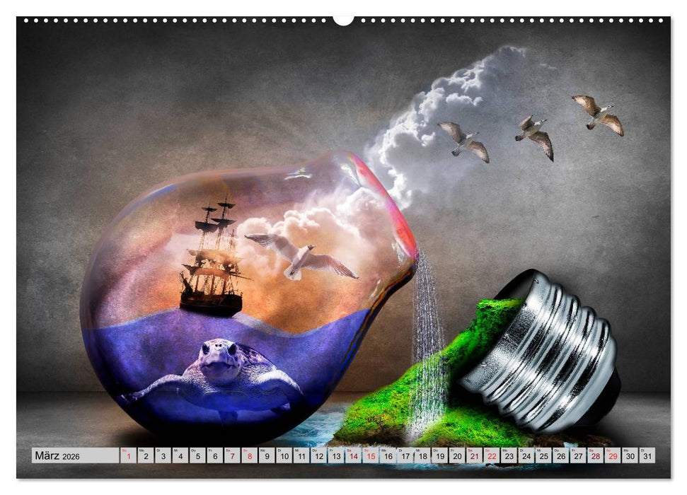 Surrealer Traum (CALVENDO Premium Wandkalender 2026)