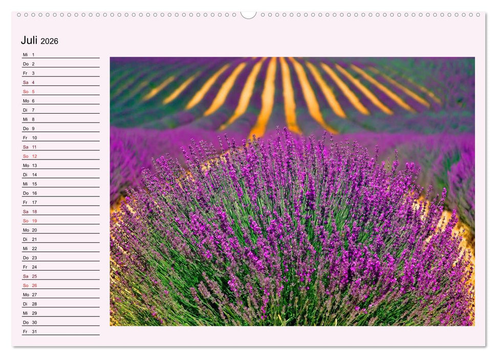Lila - die mystische Farbe (CALVENDO Premium Wandkalender 2026)