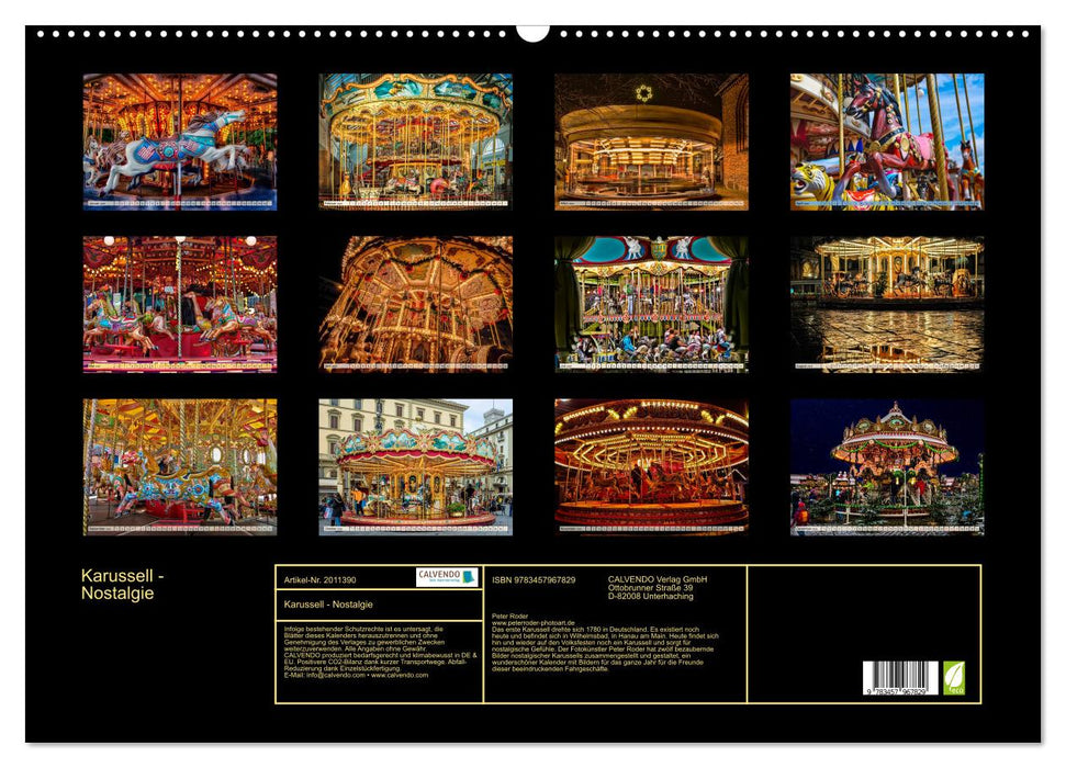 Karussell - Nostalgie (CALVENDO Wandkalender 2026)