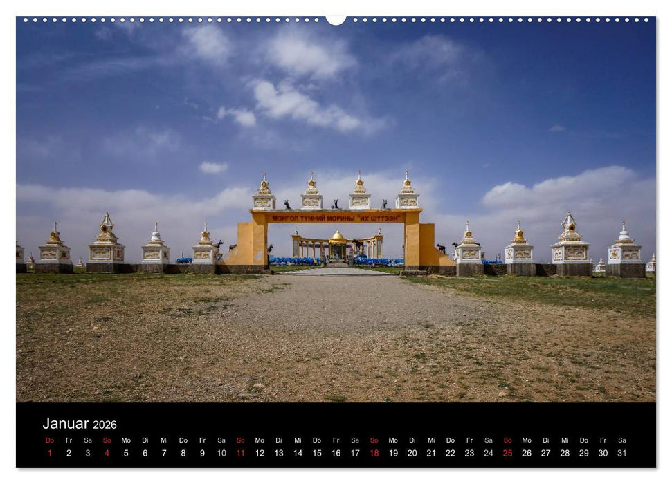 Mongolei - Zwischen Mittelalter und Moderne (CALVENDO Wandkalender 2026)