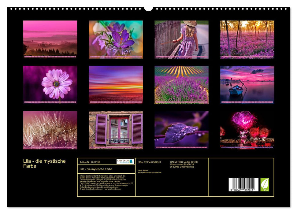 Lila - die mystische Farbe (CALVENDO Premium Wandkalender 2026)