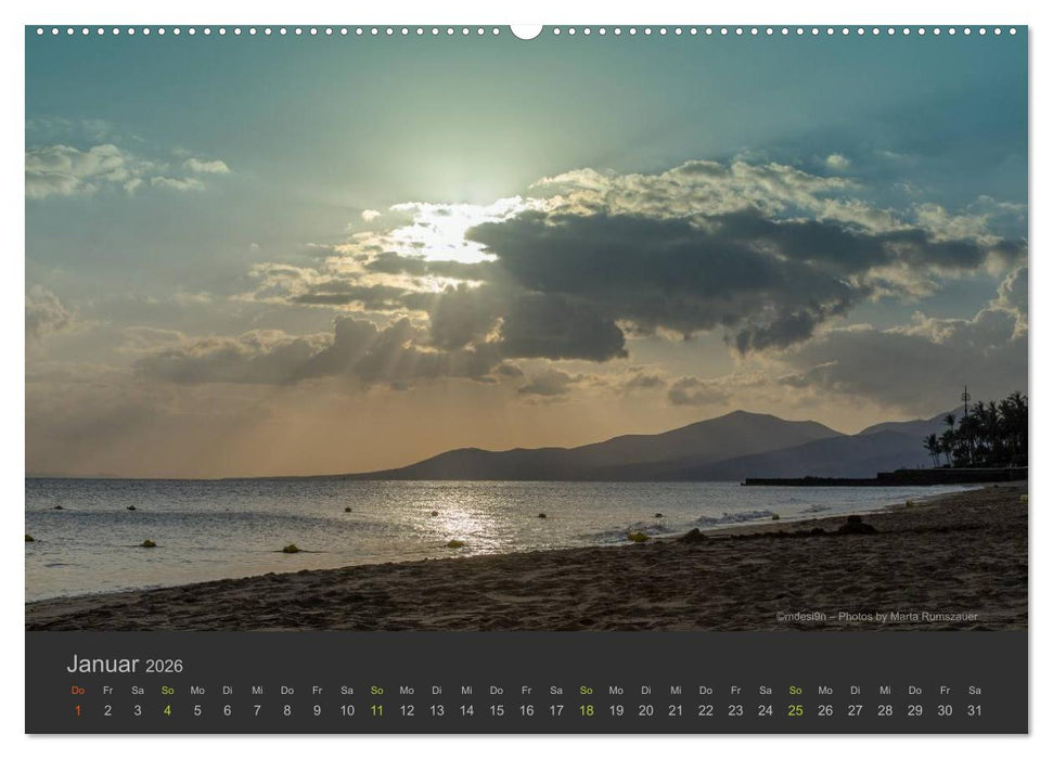 Vulkaninsel – Lanzarote (CALVENDO Premium Wandkalender 2026)